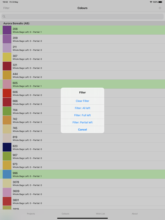 Diamond Painting Logbook iPad screenshot 8 - Productivity app