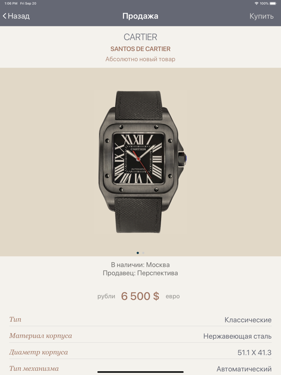 Ломбард Перспектива iPad screenshot 6 - Shopping app