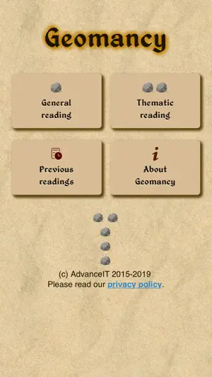 Geomancy Sand Edition screenshot 1