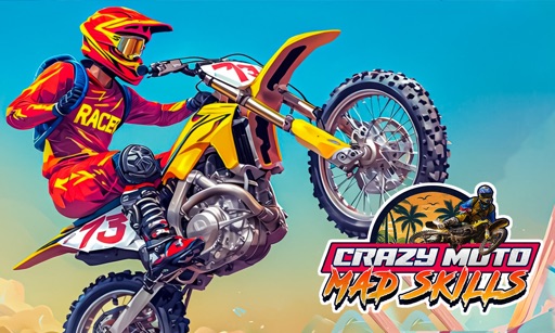 Crazy Moto MadSkills 3D app icon