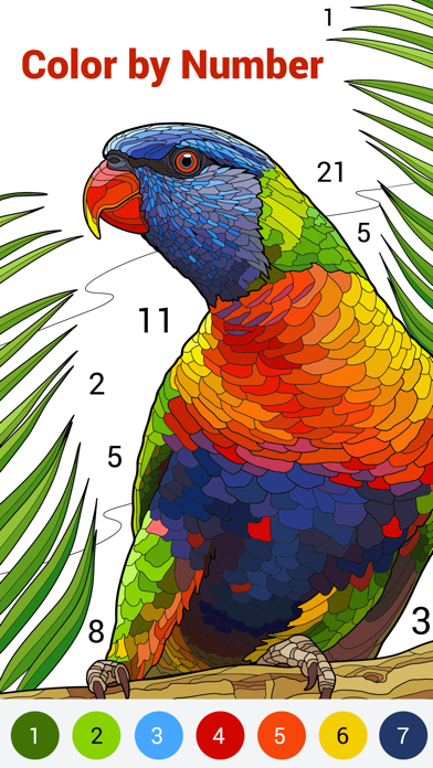 Happy Color by Numbers Game Screenshot