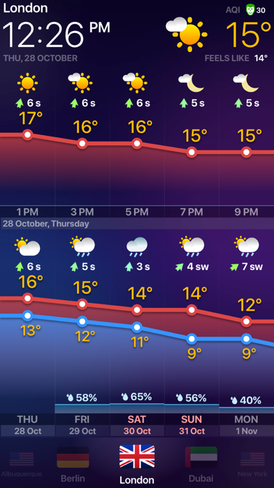 WEATHER NOW ° - Local Forecast Screenshot