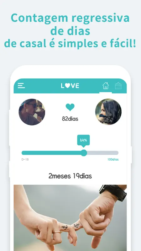 Widget Casal : Dias Juntos screenshot 4 of 6