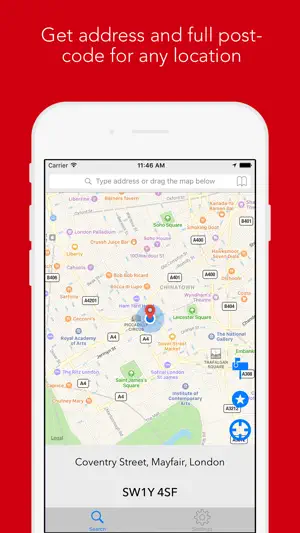 Postcodes & Postbox Search screenshot 1