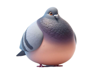 Fat Pigeon Stickers