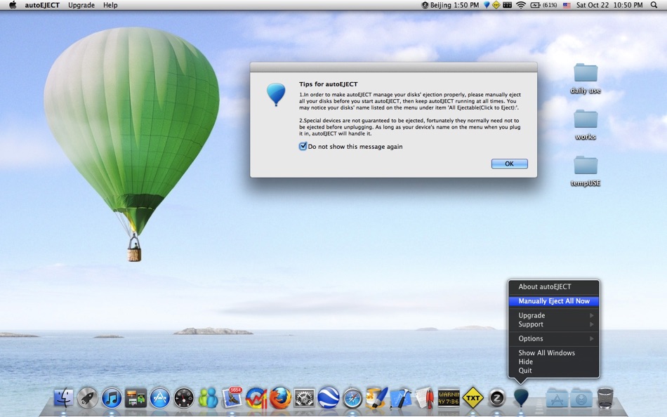 #5. Auto Eject (macOS) Podle: Jiulong Zhao