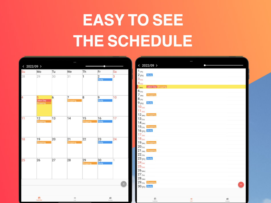 #5. Simple calendar app - Calry (iOS) 由: Foodmenu.world Inc.