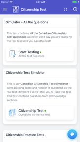 Canadian Citizenship Test Prep screenshot