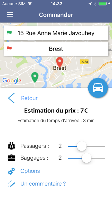 Screenshot #3 pour Taxi Brestois