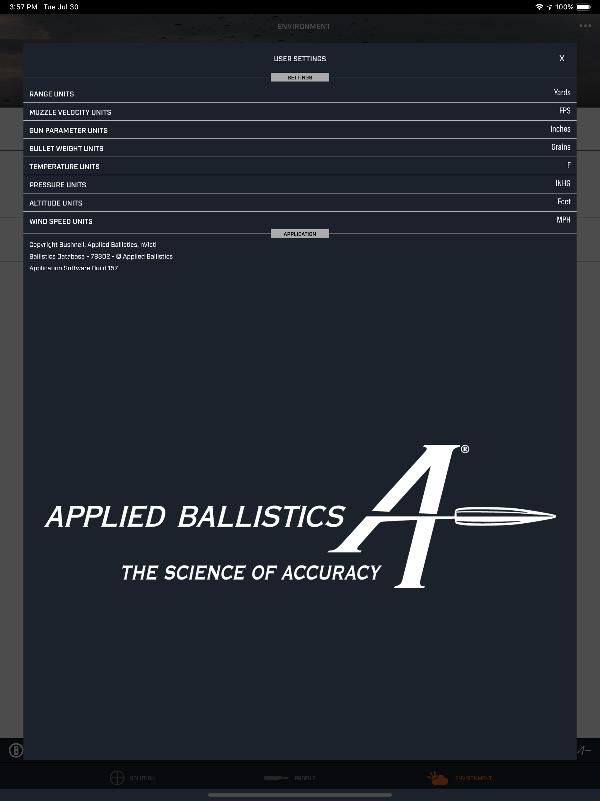 Bushnell Ballistics