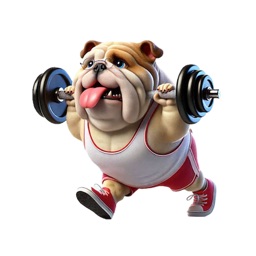Bulldog Workout Stickers