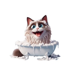 Ragdoll Cat Bath Stickers