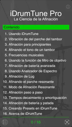 Captura de pantalla de IDrumTune Afinador De Batería en iPhone 8