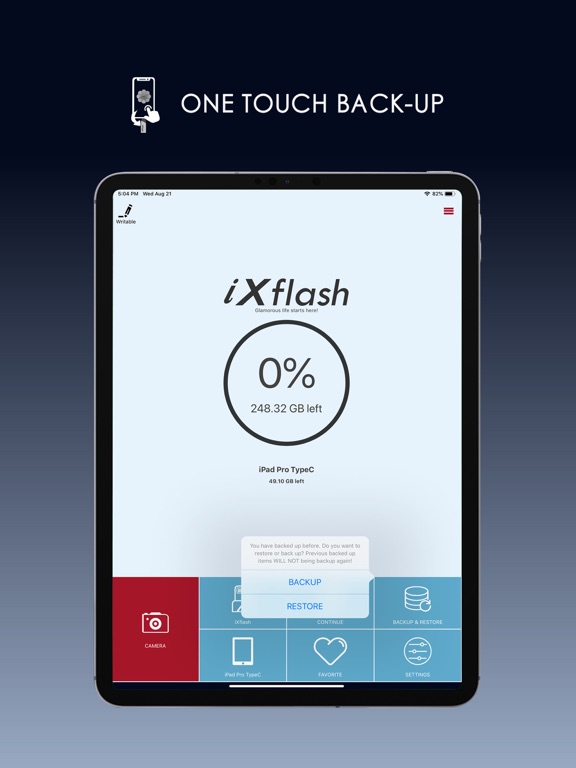 iXflash iPad screenshot 2 - Utilities app