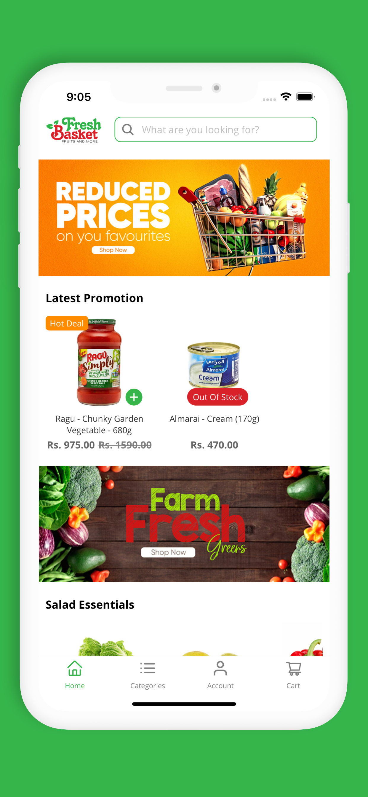 Fresh Basket - Online Grocery