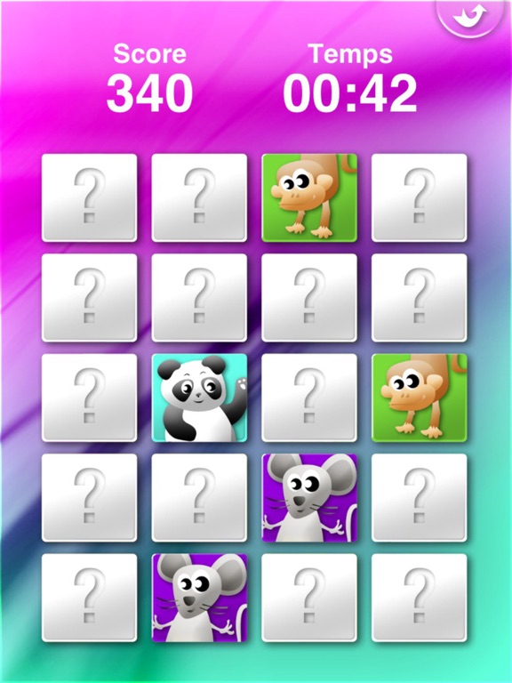 Screenshot #5 pour Jeu de Mémoire les animaux