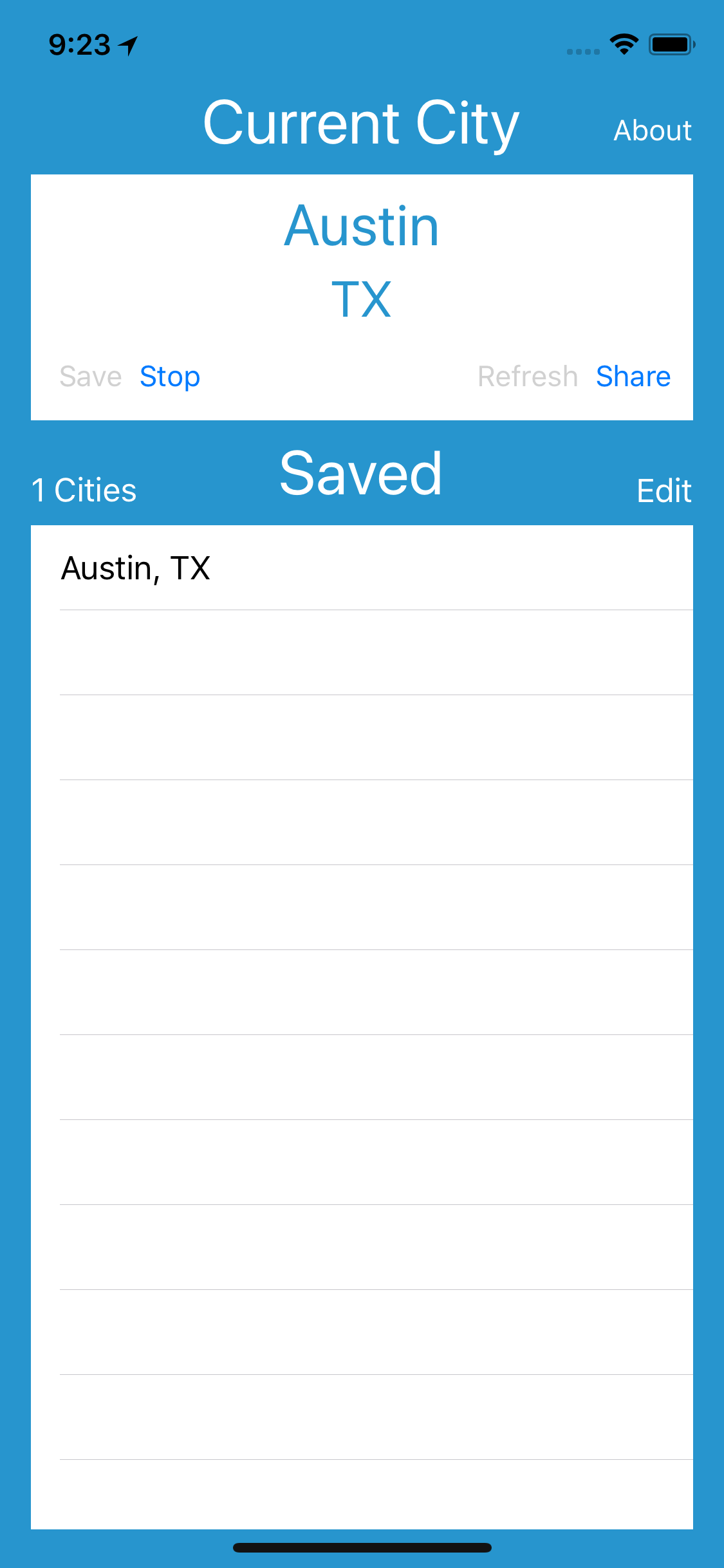 Current City iPhone screenshot 3