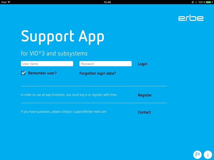 Erbe Support App
