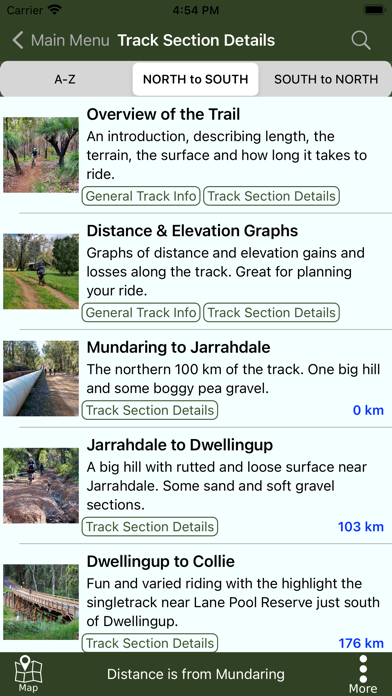 Munda Biddi Trail Guide Screenshot