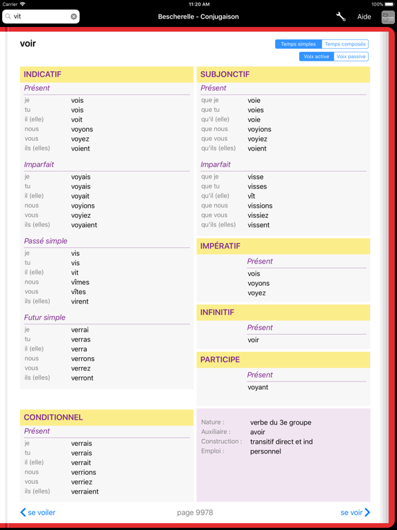 Screenshot #6 pour Bescherelle Conjugaison