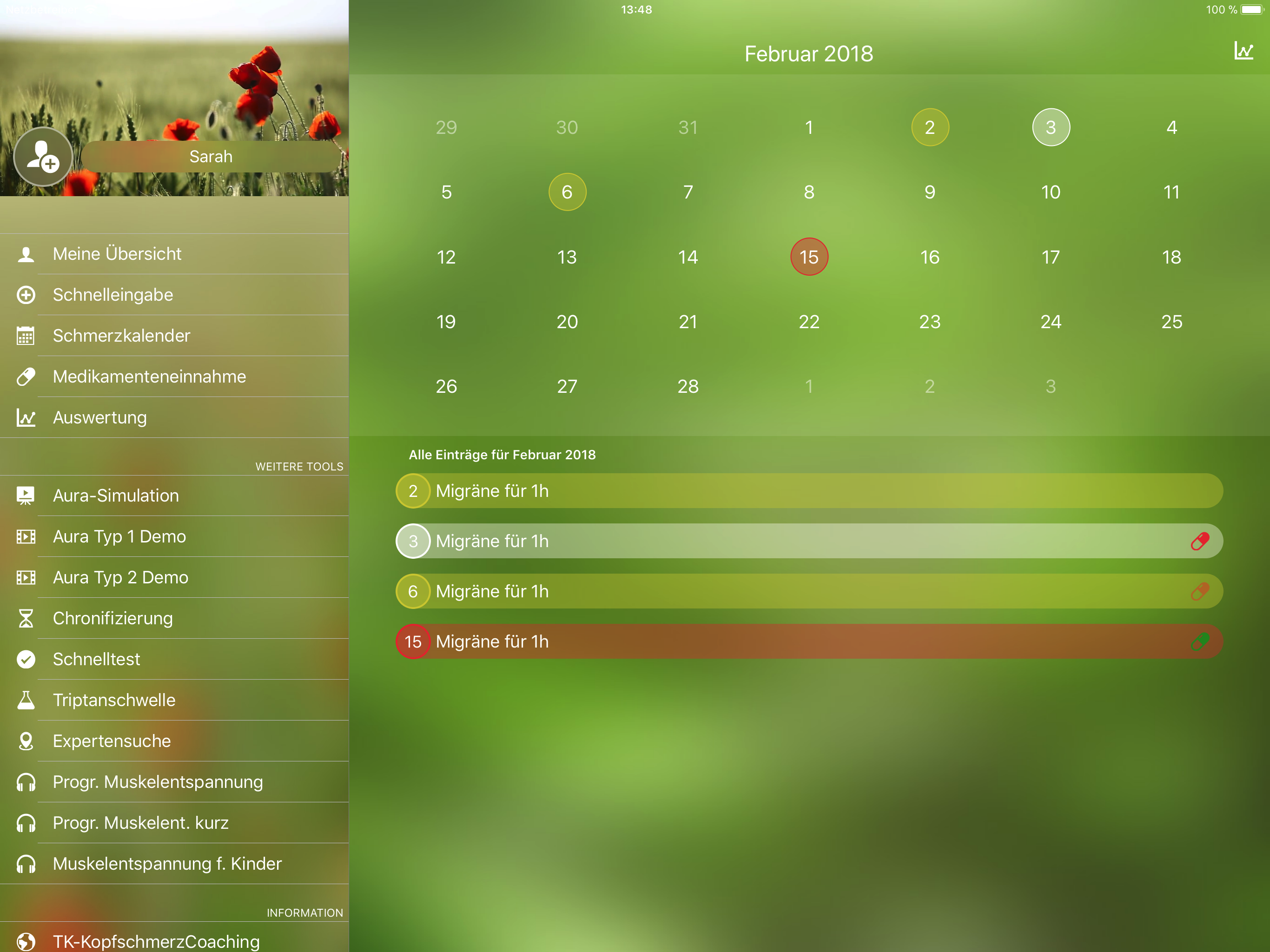 Migräne App screenshot 11