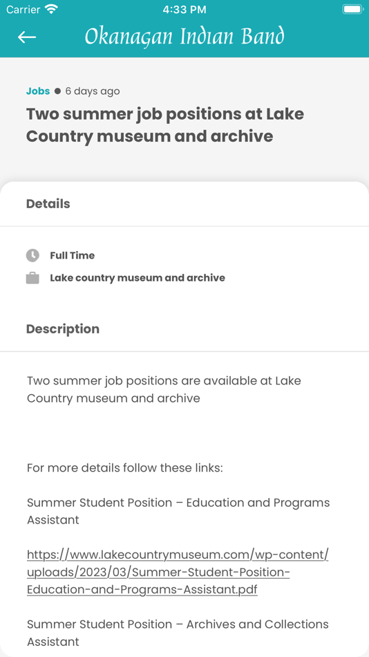 #5. OKIB Member Portal (iOS) 由: Okanagan Indian Band