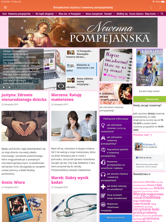 Radio Różaniec iPad screenshot 5 - Entertainment app