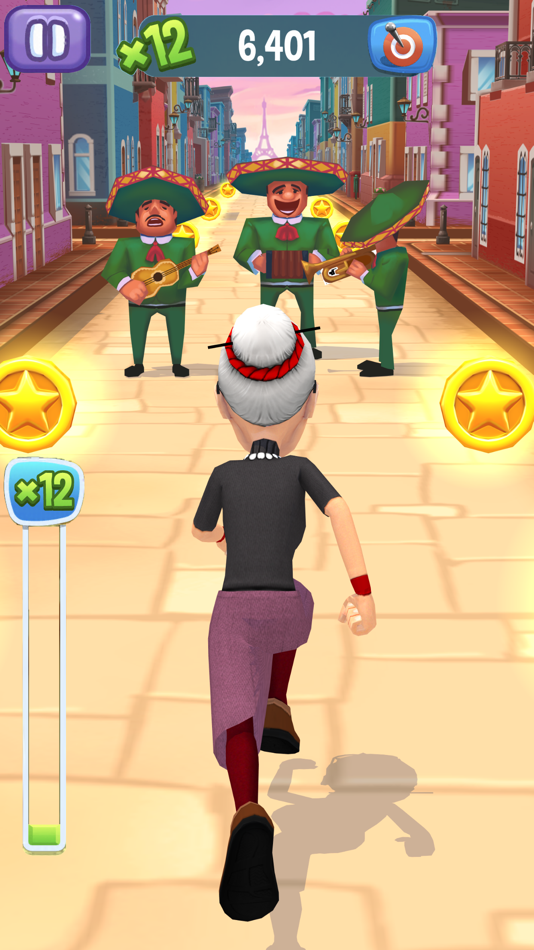 #3. Angry Gran Run - Running Game (iOS) Bởi: AceViral.com