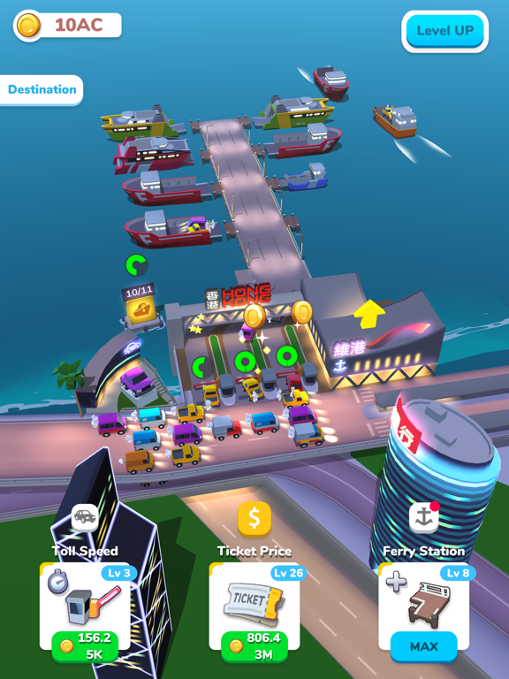 Idle Ferry - Cash Empire iPad screenshot 4 - Games app