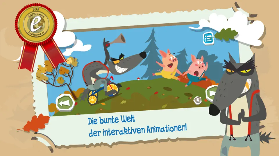 Screenshot von Three Little Pigs Vs The Wolf auf dem iPhone 2
