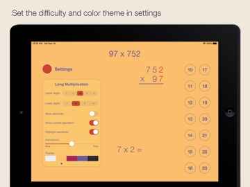 Long Multiplication iPad screenshot