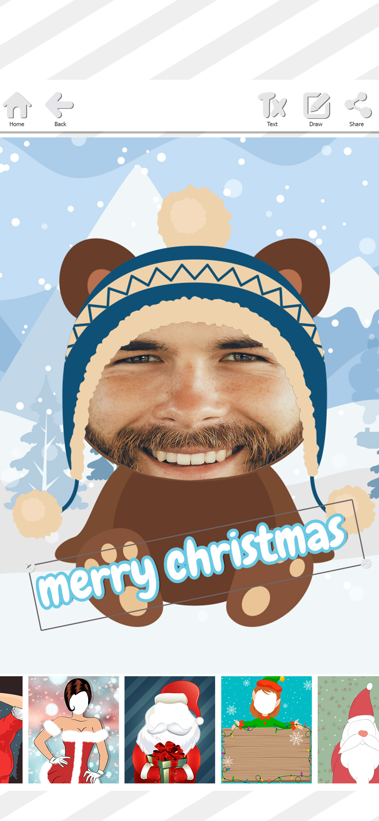 Merry Christmas Face Editor screenshot 6