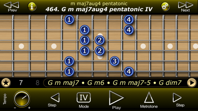 Guitar Modal Pentatonic Scales Screenshot