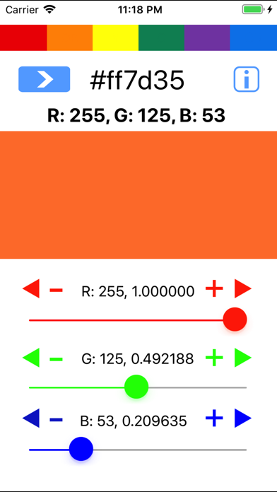 Screenshot #1 pour RGB Color Slider