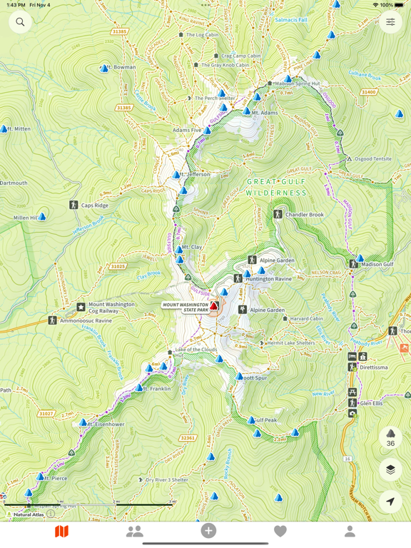 Peakery iPad screenshot 2 - Navigation app