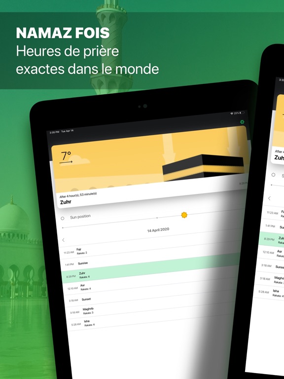 Screenshot #4 pour Boussole Qibla Heure de Priere