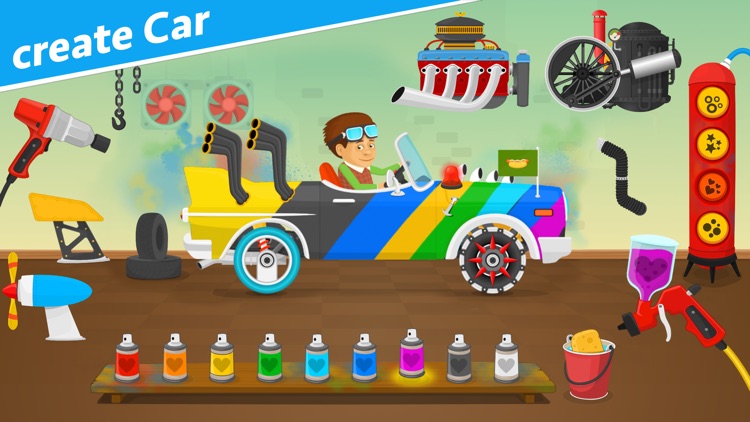 Racing cars game for kids 2-5