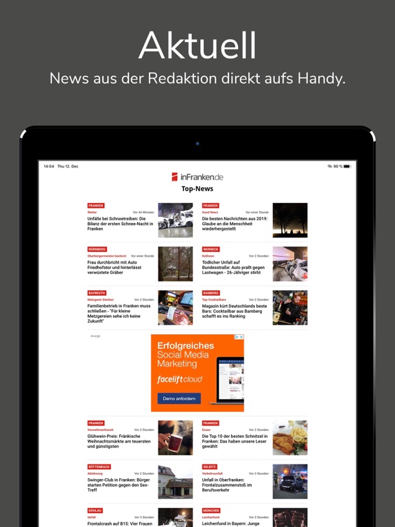 Screenshot #4 pour inFranken.de - regionale News