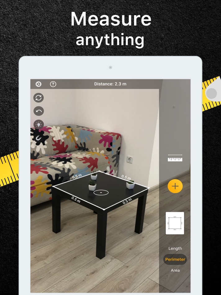 #2. Level Tool・Tape Measure Арр (iOS) 由: Free Style Dev LCC