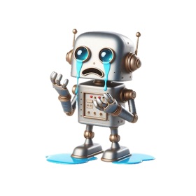 Crying Robot Stickers