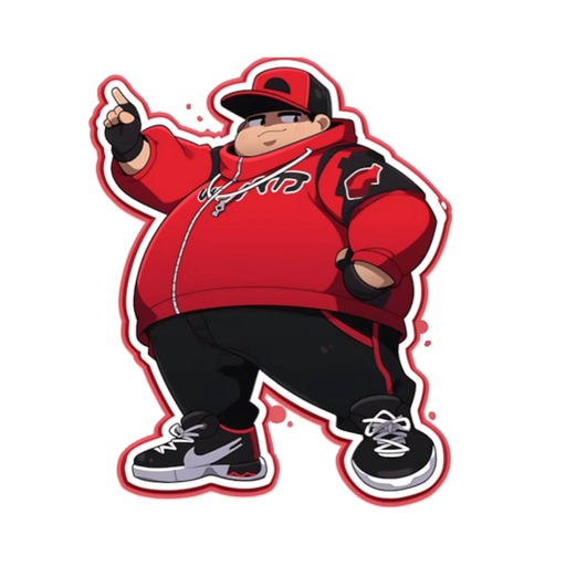 Fat Rapper Stickers
