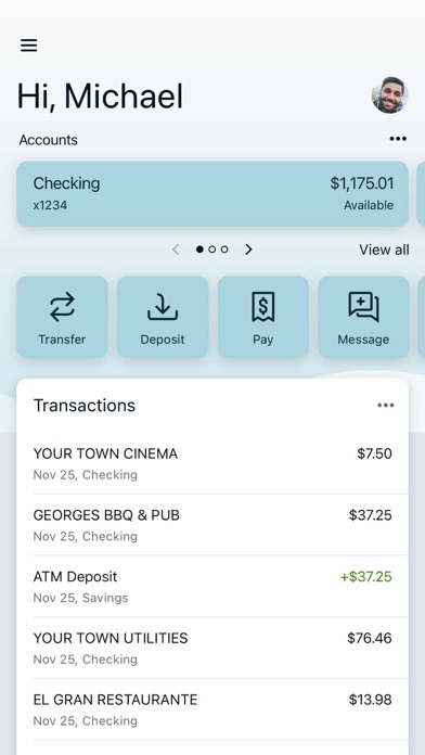 Screenshot 1 of OMB Bank App