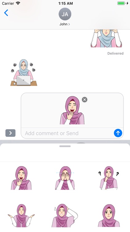 Hijab Girl Cute Stickers screenshot-8