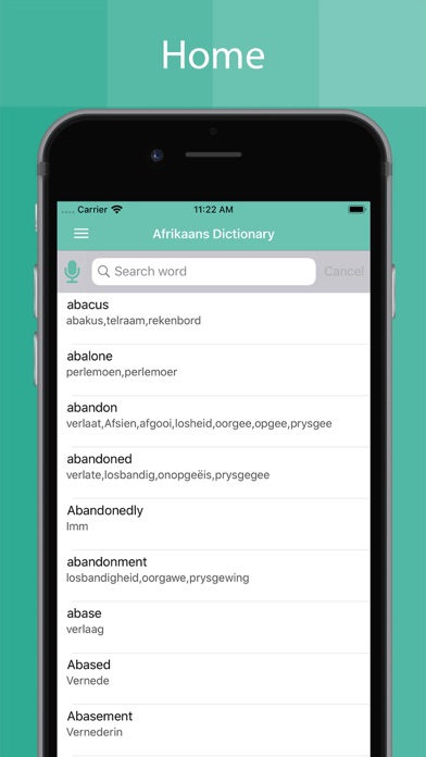 Screenshot #2 pour Afrikaans Dictionary Offline