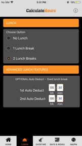 Time Card Calculator-Timeclock screenshot