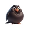 Fat Blackbird Stickers App Icon