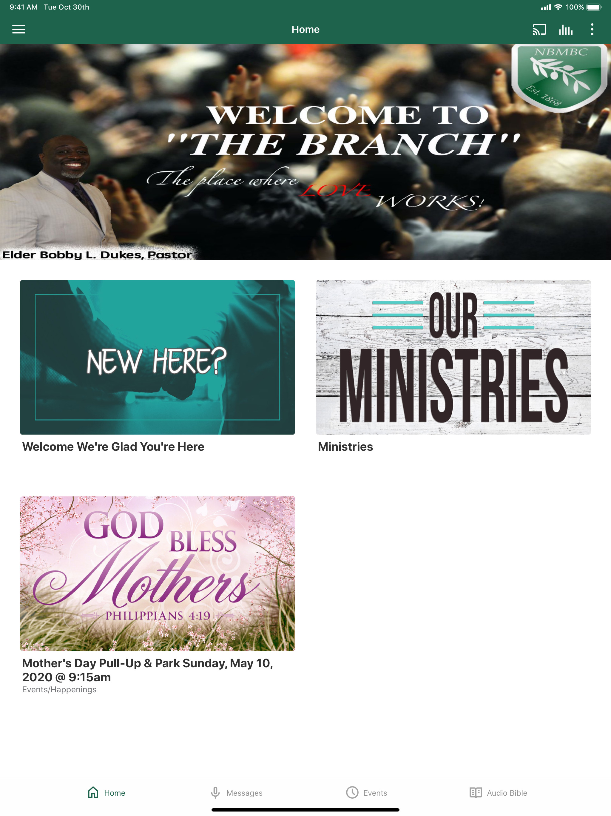 Ned Branch Missionary Baptist screenshot 4