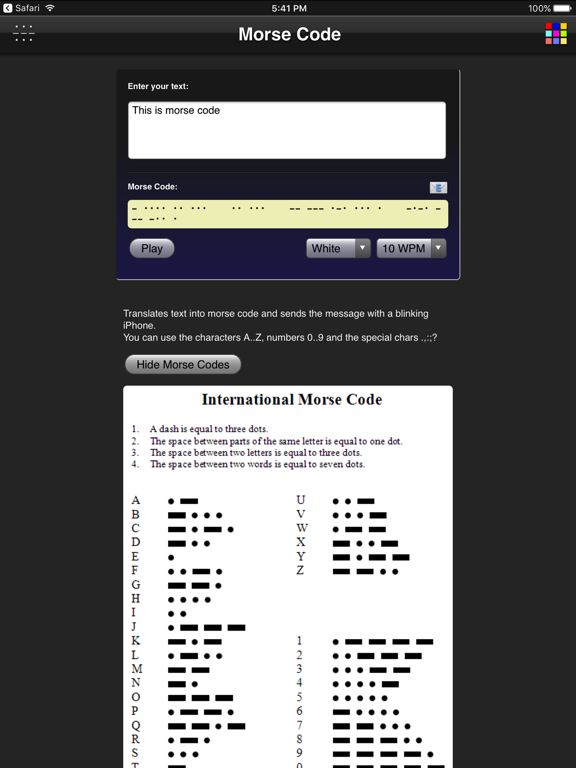 Screenshot #4 pour Morse Code