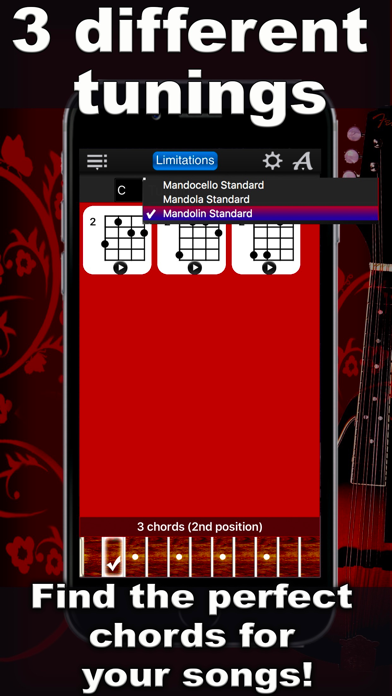 Screenshot #2 pour Mandolin Chords Compass Lite