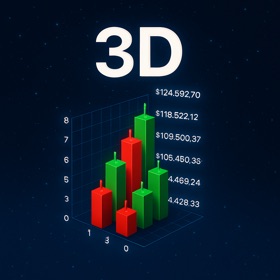 3D Trading Chart